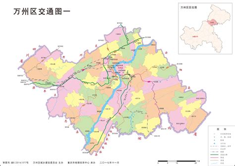 万州区乡镇地图