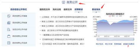 中国海关官网：找到“数据查询”选项