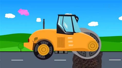 儿童压路机动画片
