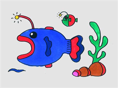 鱼的画法儿童画