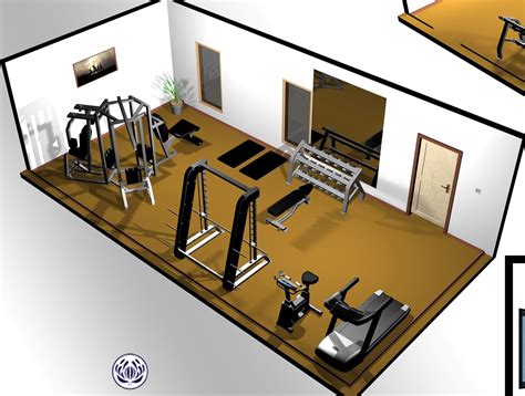 30 square meters gym configuration图片