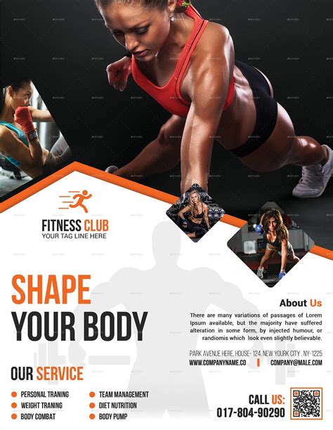 Gym marketing template图片