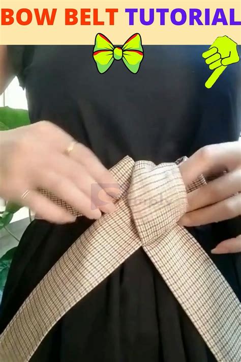 How to tie a bow belt图片