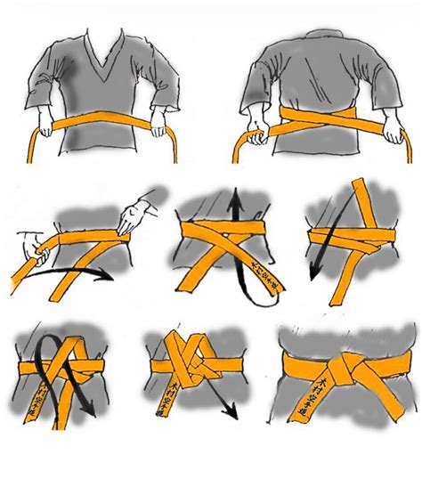 How to tie the belt图片