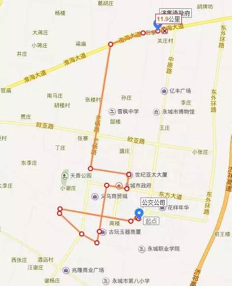 jga_永城公交车路线图