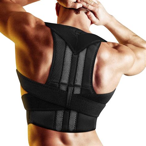 metal adjustable shoulder posture back corrector图片