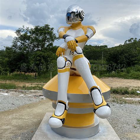 东莞玻璃钢机器人雕塑