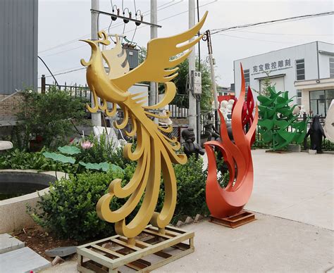北京生产不锈钢凤凰雕塑