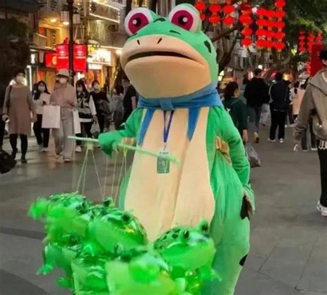 卖崽青蛙的崽被城管敲烂扔垃圾桶