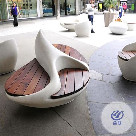 台湾玻璃钢公共休闲椅