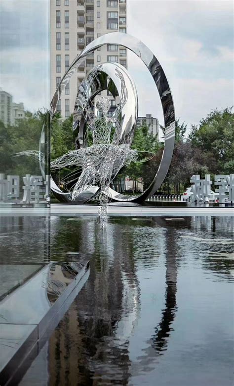 四川新中式不锈钢雕塑