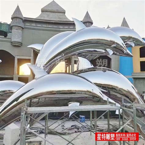 四川镜面不锈钢海豚雕塑工厂