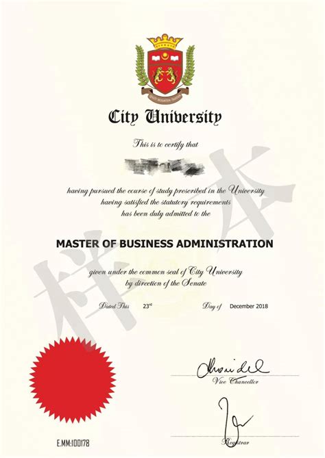 国外大学MBA学位证书