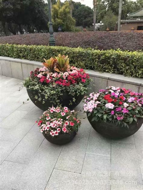 广州方形插花玻璃钢花盆