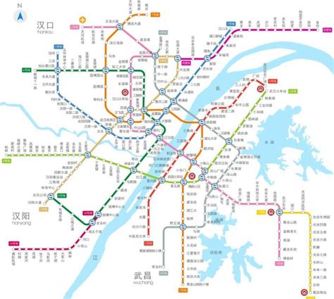 武汉地铁1号线线路图