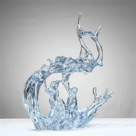 江门透明玻璃钢雕塑摆件