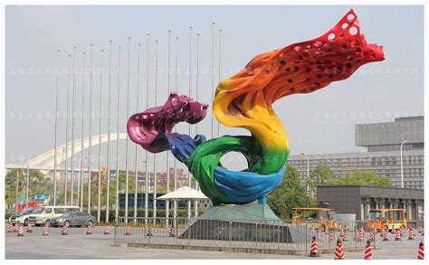 济南广场大型不锈钢雕塑