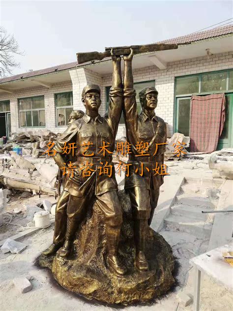 浙江杭州玻璃钢抗战主题雕塑像