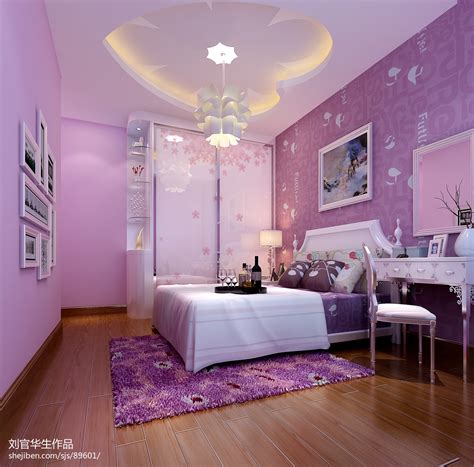 淡紫色房间装修图片