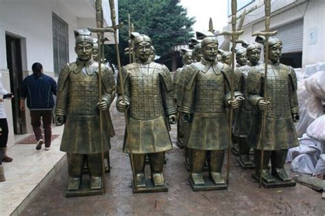 深圳兵马俑玻璃钢雕塑