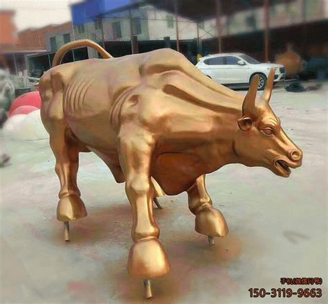 牛玻璃钢雕塑图片