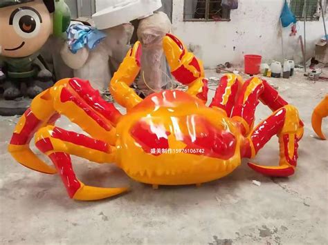 玻璃钢雕塑螃蟹多少钱一平米