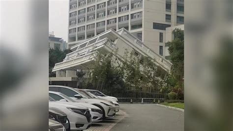 福州辟谣医院小楼倒塌呈45度