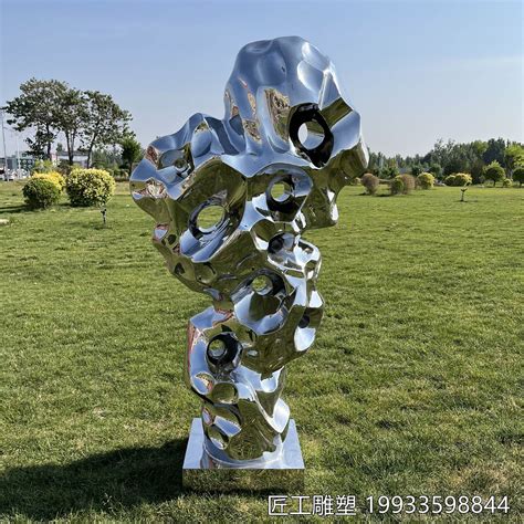 郑州不锈钢太湖石景观雕塑制作