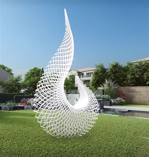 郑州镂空喷泉不锈钢雕塑制作
