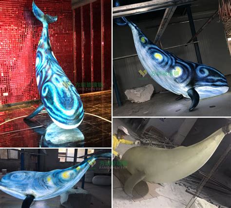 鲸鱼玻璃钢雕塑ip定制