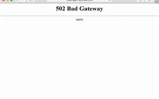 502 Bad Gateway502 Bad Gatewaynginx
